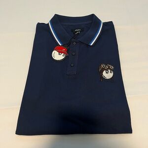 NEW Malbon X Wheels Up X Masters Golf Polo Dark Blue Men’s XLarge With Tags